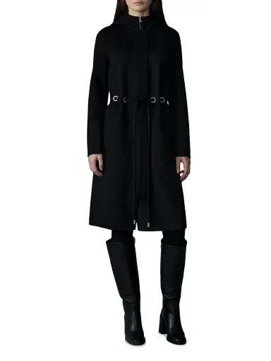 Mackage Women's Blithe Wool Coat - Black - Size XL | Thumbnail 2 Mackage Women's Blithe Wool Coat - Black - Size XL | Thumbnail 2