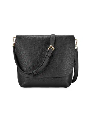 GiGi New York Women's Andie Leather Crossbody Bag - Black | Thumbnail 1 GiGi New York Women's Andie Leather Crossbody Bag - Black | Thumbnail 1