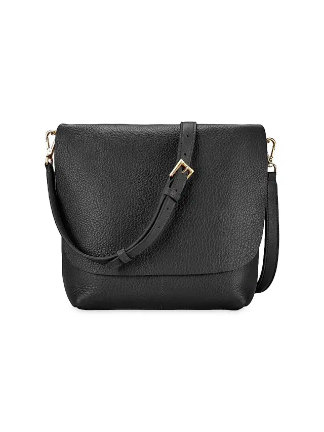 GiGi New York Women's Andie Leather Crossbody Bag - Black