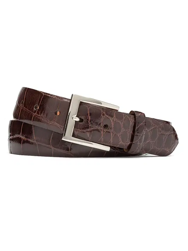 W. Kleinberg Men's Alligator Belt