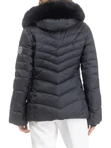 Gorski Women's Apres-Ski Jacket with Detachable Toscana Lamb Hood Trim | Thumbnail 4 Gorski Women's Apres-Ski Jacket with Detachable Toscana Lamb Hood Trim | Thumbnail 4