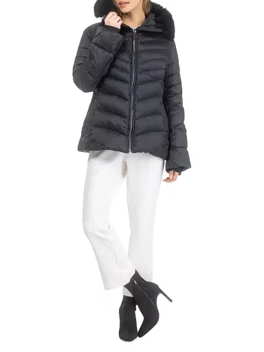 Gorski Women's Apres-Ski Jacket with Detachable Toscana Lamb Hood Trim | Thumbnail 5 Gorski Women's Apres-Ski Jacket with Detachable Toscana Lamb Hood Trim | Thumbnail 5