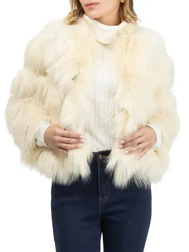 Gorski Women's Select Lamb Jacket - Beige - Size Large | Thumbnail 2 Gorski Women's Select Lamb Jacket - Beige - Size Large | Thumbnail 2