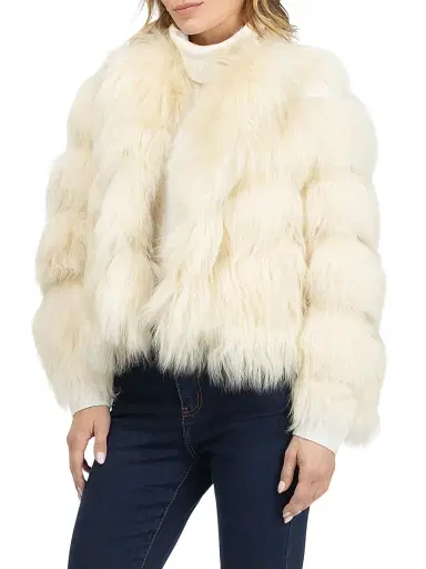 Gorski Women's Select Lamb Jacket - Beige - Size Large | Thumbnail 3 Gorski Women's Select Lamb Jacket - Beige - Size Large | Thumbnail 3