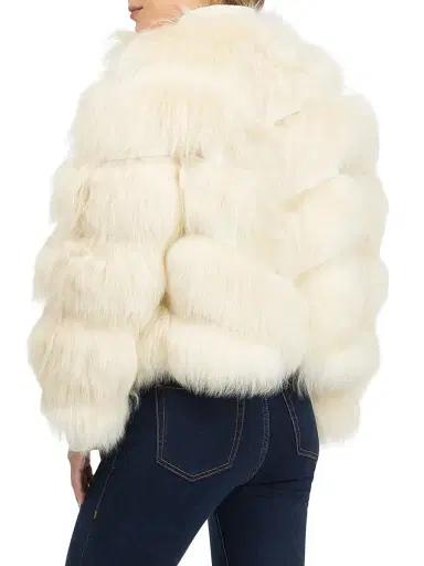 Gorski Women's Select Lamb Jacket - Beige - Size Large | Thumbnail 4 Gorski Women's Select Lamb Jacket - Beige - Size Large | Thumbnail 4