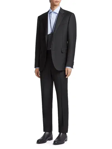 Zegna Men's Sea Island Cotton Long-Sleeve Tailoring Shirt | Thumbnail 5