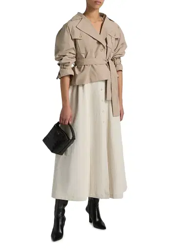 LAMARQUE Women's Quinn Trench Jacket - Khaki | Thumbnail 2