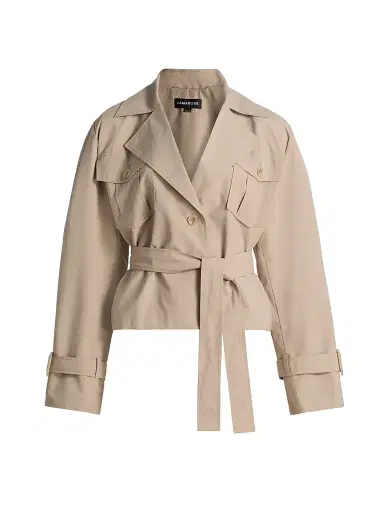 LAMARQUE Women's Quinn Trench Jacket - Khaki | Thumbnail 1