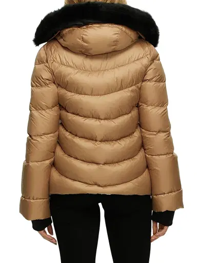 Gorski Women's Apres-Ski Jacket - Camel - Size Small | Thumbnail 5
