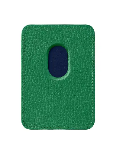 MAISON de SABRÉ Leather MagSafe Wallet - Emerald Green | Thumbnail 4