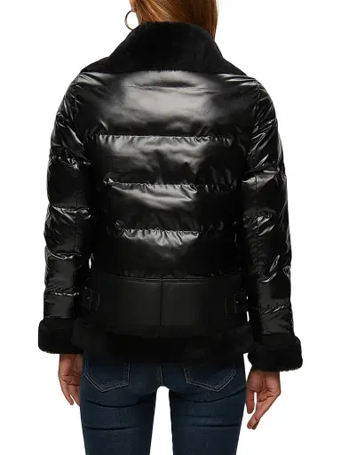Gorski Women's Quilted Merino Shearling-Trim Jacket | Thumbnail 4