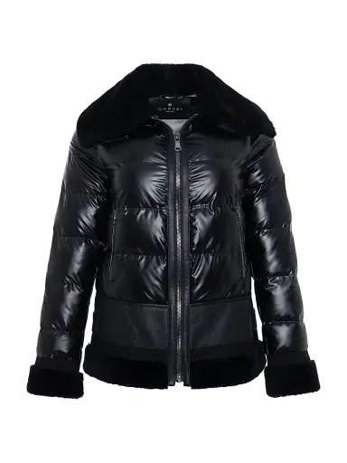 Gorski Women's Quilted Merino Shearling-Trim Jacket | Thumbnail 1