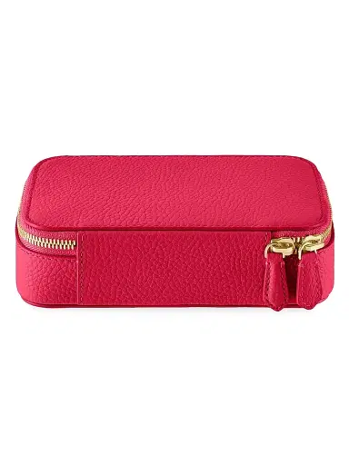 MAISON de SABRÉ Women's Leather Jewelry Case - Shibuya Fuchsia | Thumbnail 4