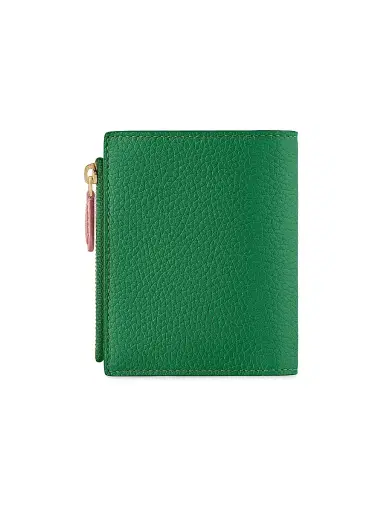 MAISON de SABRÉ Women's Leather Bifold Wallet - Emerald Lily | Thumbnail 4 MAISON de SABRÉ Women's Leather Bifold Wallet - Emerald Lily | Thumbnail 4