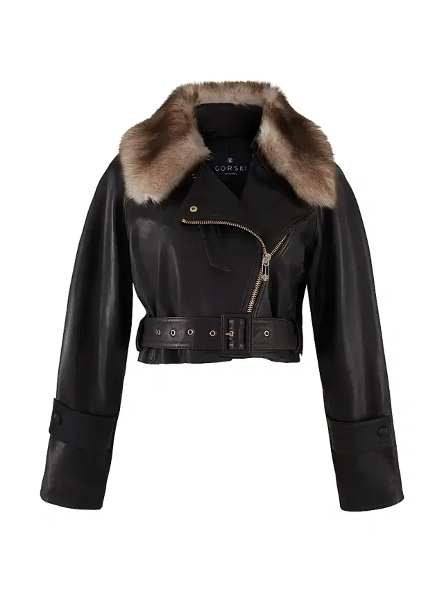 Gorski Women's Select Nappa Leather Jacket with Detachable Toscana Lamb Collar - Espresso