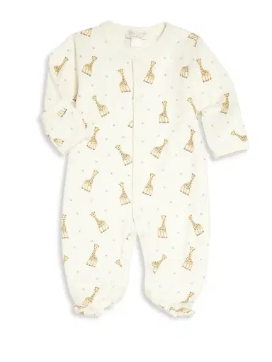 Kissy Kissy Baby's Sophie la Giraffe Footie - Light Blue - Size 6 Months | Thumbnail 2