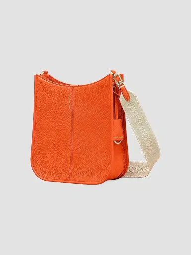 Maison de Sabre Women's Leather Saddle Bag - Manhattan Orange | Thumbnail 6 Maison de Sabre Women's Leather Saddle Bag - Manhattan Orange | Thumbnail 6