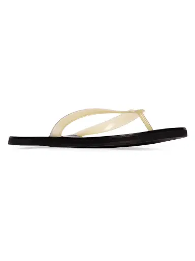 Black Suede Studio Women's Jeli PVC Flip Flops - Butter Pvc | Thumbnail 2