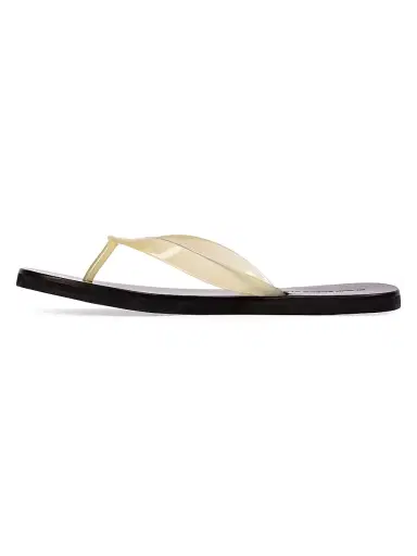 Black Suede Studio Women's Jeli PVC Flip Flops - Butter Pvc | Thumbnail 4