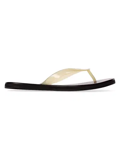 Black Suede Studio Women's Jeli PVC Flip Flops - Butter Pvc | Thumbnail 1