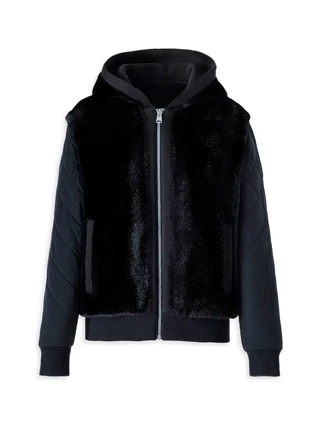 Mackage Little Kid's Mahala Faux Fur Hoodie - Black