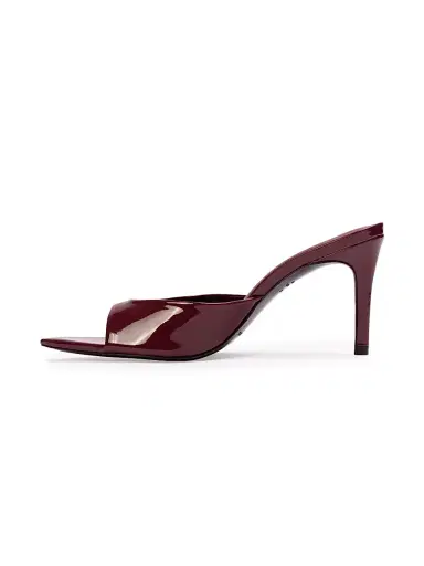 Black Suede Studio Women's Brea 80MM Patent Leather Mules - Ruby Patent Leather - Size 7.5 | Thumbnail 4 Black Suede Studio Women's Brea 80MM Patent Leather Mules - Ruby Patent Leather - Size 7.5 | Thumbnail 4