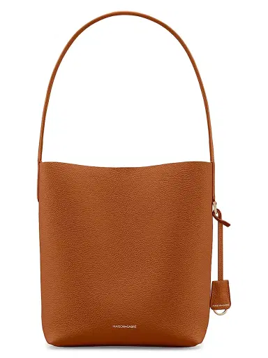 MAISON de SABRÉ Women's Leather Bucket Soft Tote Bag - Pecan Brown | Thumbnail 1 MAISON de SABRÉ Women's Leather Bucket Soft Tote Bag - Pecan Brown | Thumbnail 1