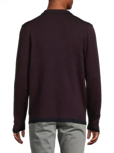 Robert Barakett Men's Forthill Half Zip Sweater - Bordeaux - Size XXL | Thumbnail 5 Robert Barakett Men's Forthill Half Zip Sweater - Bordeaux - Size XXL | Thumbnail 5