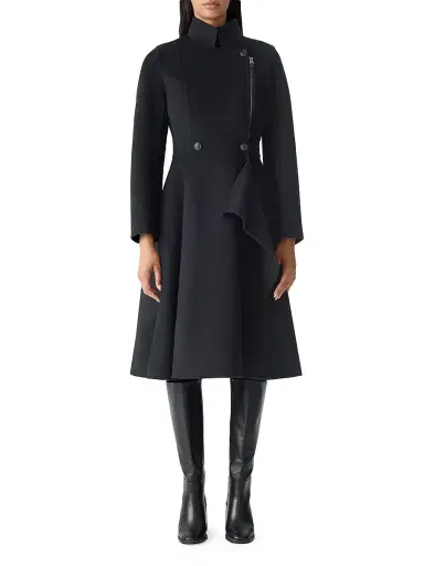 Mackage Women's Annia Wool Flared Wrap Coat | Thumbnail 2