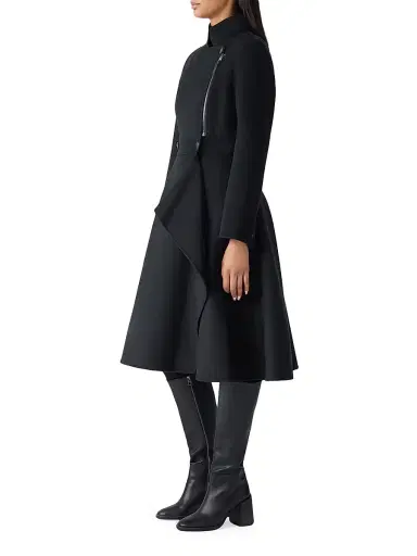 Mackage Women's Annia Wool Flared Wrap Coat | Thumbnail 3