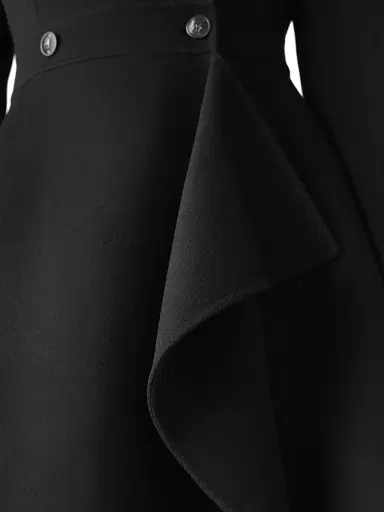 Mackage Women's Annia Wool Flared Wrap Coat | Thumbnail 7