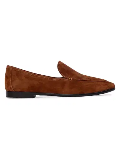 Black Suede Studio Women's Allie Suede Loafers - Tobacco Suede | Thumbnail 1 Black Suede Studio Women's Allie Suede Loafers - Tobacco Suede | Thumbnail 1