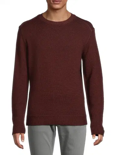 Robert Barakett Men's Bertona Crewneck Sweater - Bordeaux - Size XXL | Thumbnail 3 Robert Barakett Men's Bertona Crewneck Sweater - Bordeaux - Size XXL | Thumbnail 3