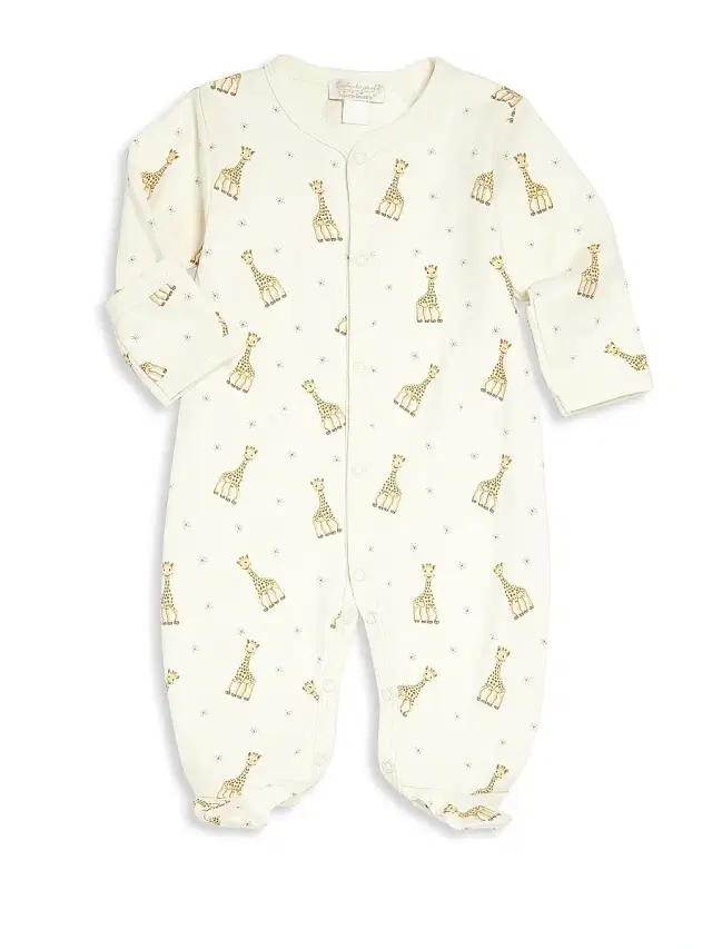 Kissy Kissy Baby's Sophie la Giraffe Footie - Ecru