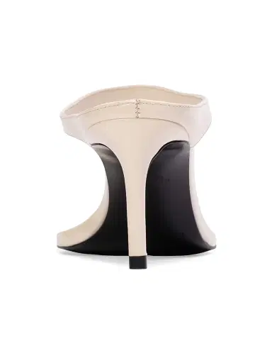 Black Suede Studio Women's Laurel 65MM Patent Mules - Coconut Patent Leather - Size 11 | Thumbnail 4