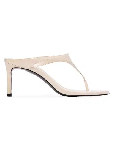 Black Suede Studio Women's Laurel 65MM Patent Mules - Coconut Patent Leather - Size 11 | Thumbnail 1