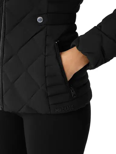 Mackage Women's Vik Quilted Down Jacket - Black - Size XL | Thumbnail 8