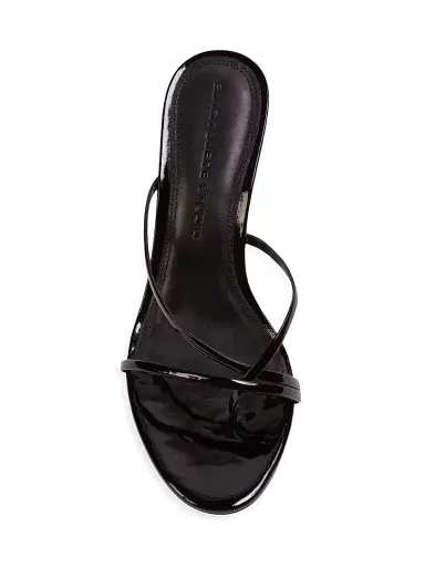 Black Suede Studio Women's Carla 65MM Patent Leather Sandals - Black Patent Leather - Size 11 | Thumbnail 5