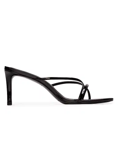 Black Suede Studio Women's Carla 65MM Patent Leather Sandals - Black Patent Leather - Size 11 | Thumbnail 1