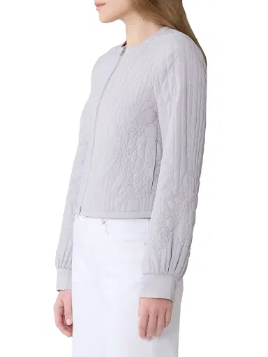 Soia & Kyo Women's Reita Floral Quilted Bomber Jacket - Dusted Lavender - Size Large | Thumbnail 4 Soia & Kyo Women's Reita Floral Quilted Bomber Jacket - Dusted Lavender - Size Large | Thumbnail 4