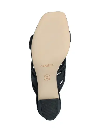Bernardo Women's Gemma Heeled Mule Sandals - Black | Thumbnail 4
