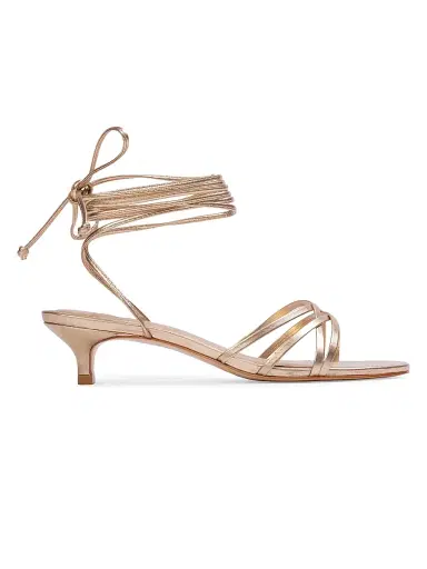 Black Suede Studio Women's Suri 35MM Leather Sandals - Gold Metallic Leather - Size 7 | Thumbnail 1 Black Suede Studio Women's Suri 35MM Leather Sandals - Gold Metallic Leather - Size 7 | Thumbnail 1