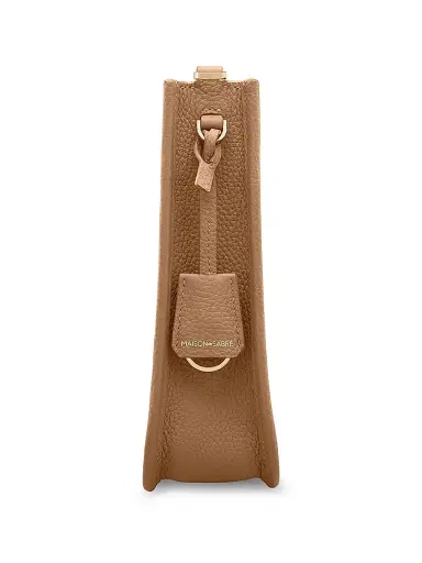 MAISON de SABRÉ Women's Mini Leather Saddle Bag - Sandstone Brown | Thumbnail 4