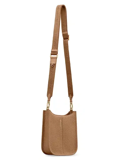 MAISON de SABRÉ Women's Mini Leather Saddle Bag - Sandstone Brown | Thumbnail 5