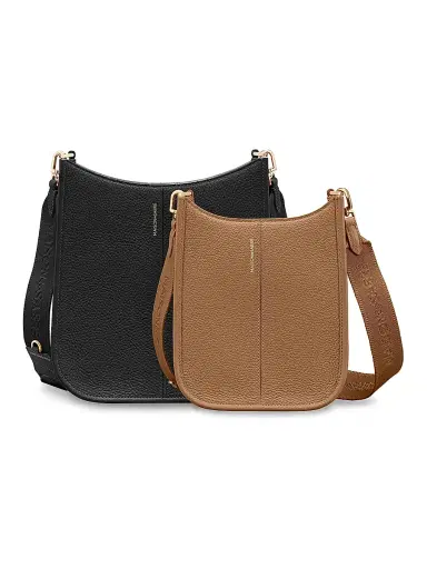 MAISON de SABRÉ Women's Mini Leather Saddle Bag - Sandstone Brown | Thumbnail 6