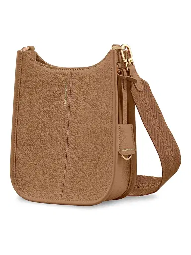 MAISON de SABRÉ Women's Mini Leather Saddle Bag - Sandstone Brown | Thumbnail 9