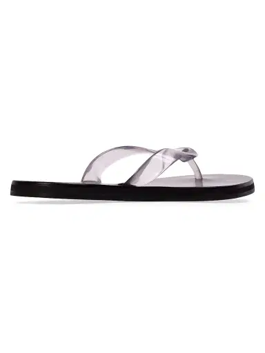 Black Suede Studio Women's Jeli PVC Flip Flops - Clear Pvc | Thumbnail 3
