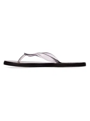 Black Suede Studio Women's Jeli PVC Flip Flops - Clear Pvc | Thumbnail 4