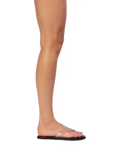 Black Suede Studio Women's Jeli PVC Flip Flops - Clear Pvc | Thumbnail 6