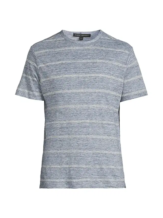 Robert Barakett Men's Folsom Striped T-Shirt - Blue